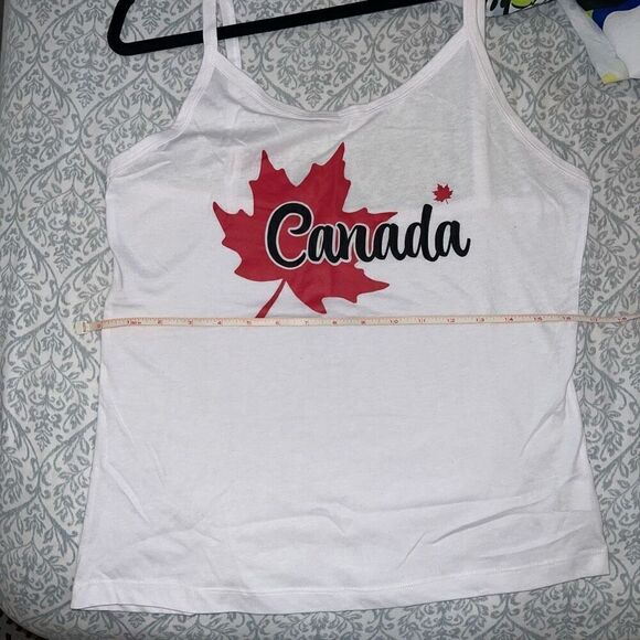 NWOT Canada souvenir tank top cami crop top size L - Picture 4 of 5